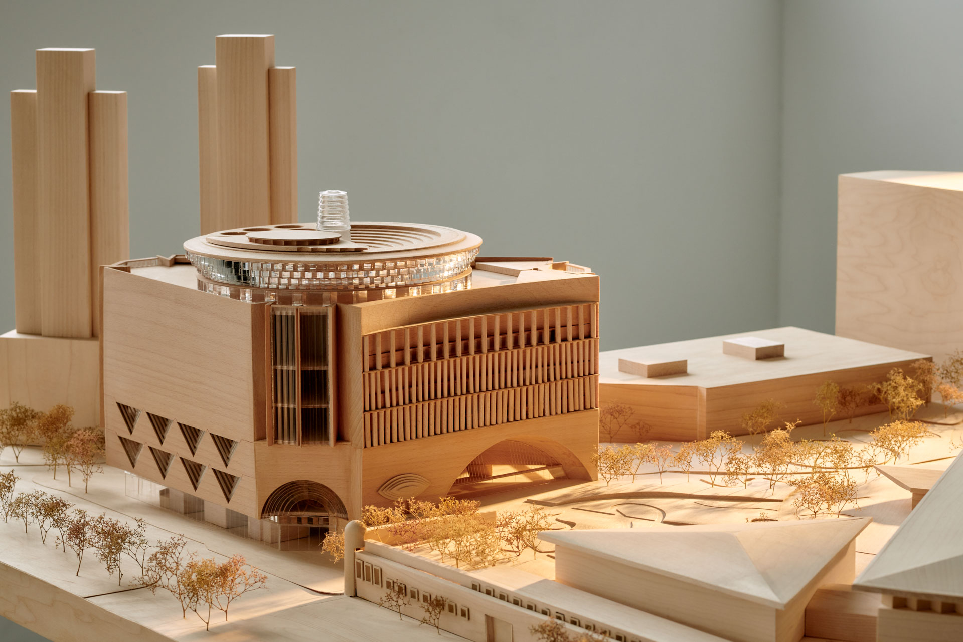 Winning Timber Competition Model for National Gallery Of Victoria, Candalepus Associates